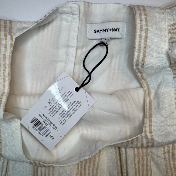NWT Sammy + Nat Linen Dress in Desert Stripe Size 7 - Picture 4 of 8